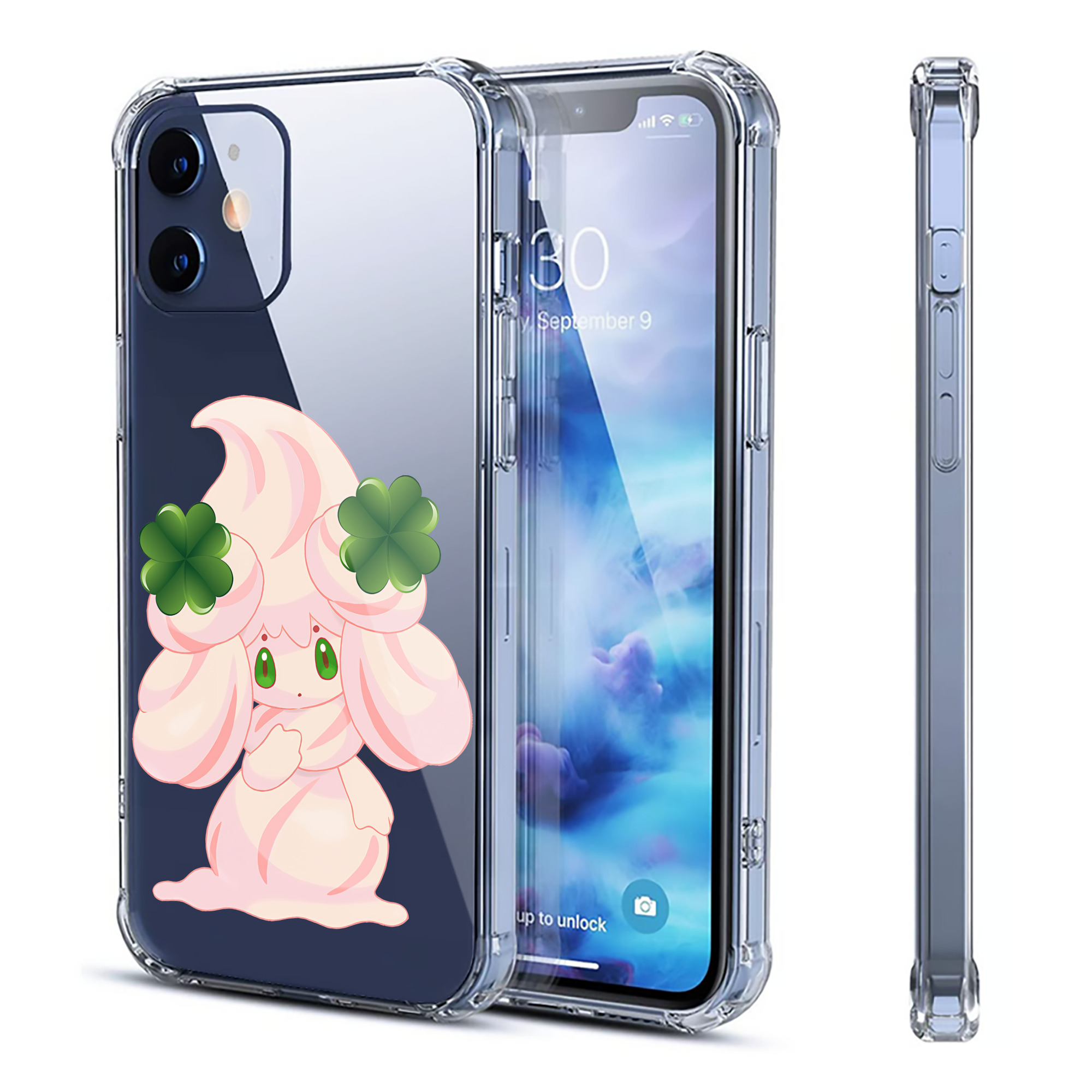 （画像用） ポケットモンスター Pokémon 【iPhone 12シリーズ対応】透明スマホケース（クリアソフトケース）
